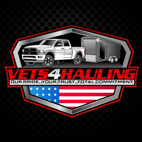 Vets4Hauling logo design