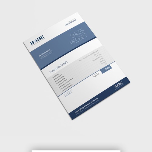 simple invoice design for base
