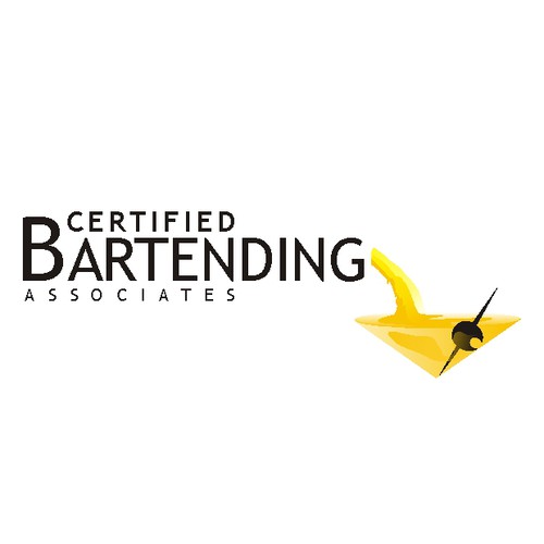 bottle and glass logo for certified bar tending associates