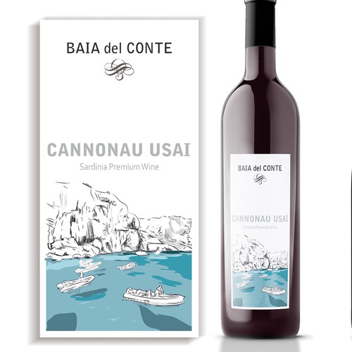 WINELABEL/WEINETIKETT: Sardinia Premium Wine - Sardische Cru Weine