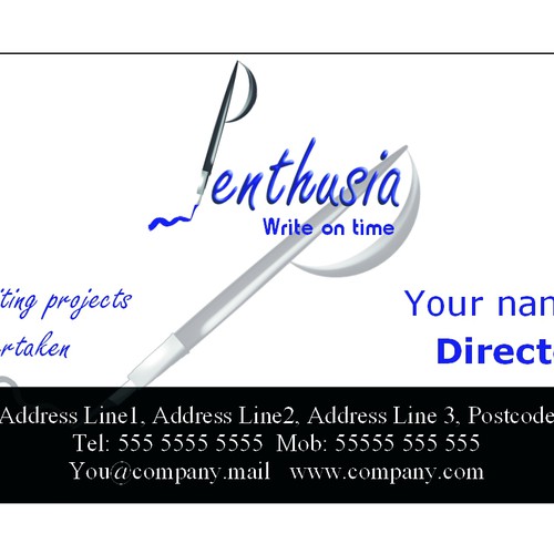 Help Penthusia with a new logo and business card