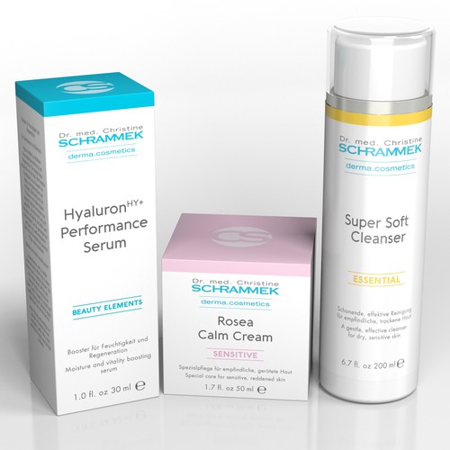 Skincare beauty products by Dr. Schrammek