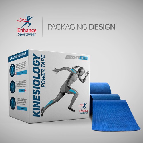 Sports Tape Packaging Label Design