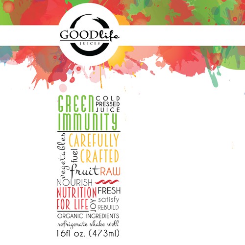 Organic cold pressed juice