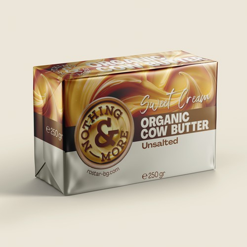 Packaging Design for Organic Butter Brand