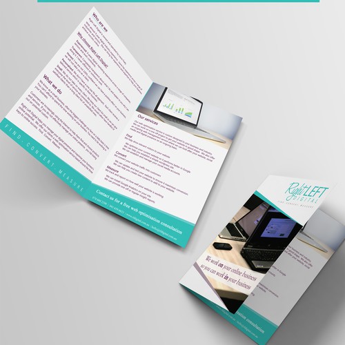 Flyer for a tech company