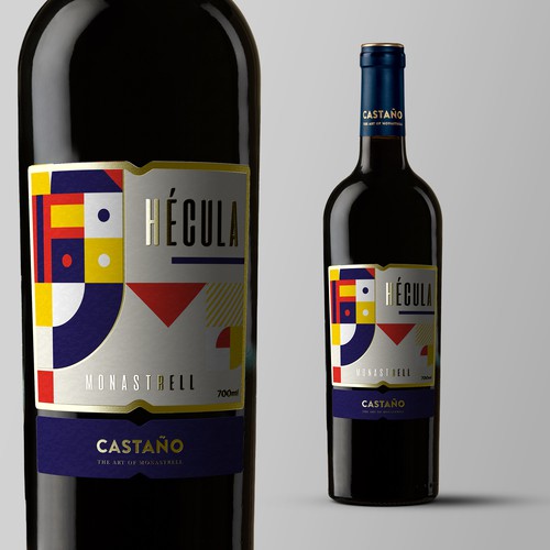 Hécula Etiqueta Botella