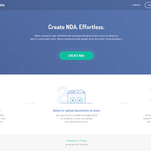 Website design for small web app