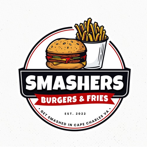 Top Beachtown Food Truck, Burgers and Fries logo