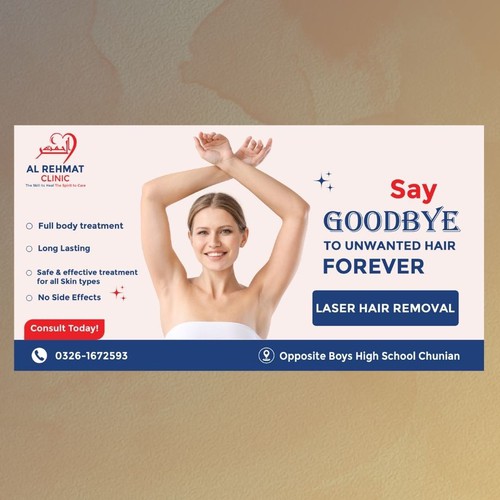 Laser Hair Removal Campaign for Al Rehmat Clinic