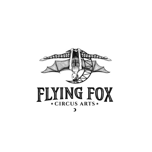 Logo design for Flaying Fox, Circus Arts