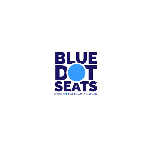 bold logo for blue dot seats