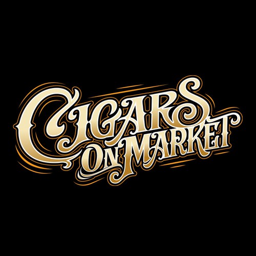 1920's style cigar lounge logo