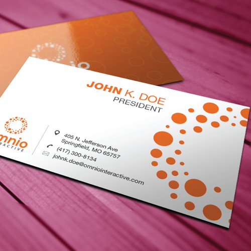 Logo & Business Card Design for Omnio Interactive.