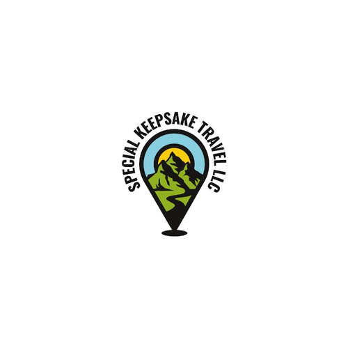 Adventurous travel agency logo