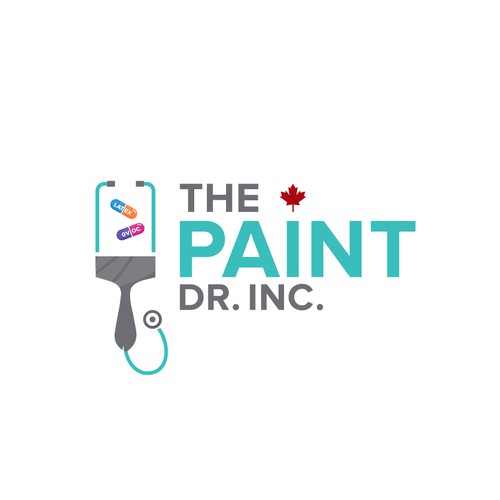 Painting company called The Paint Dr. needs a medically-infused logo