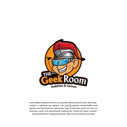 Logo Proposal for The Geek Room Hobbies & Games