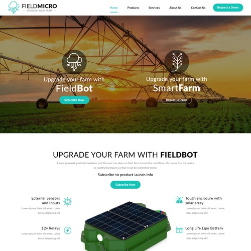 A Modern and Clean Website for FieldMicro