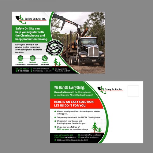 Postcard plus trade show ad