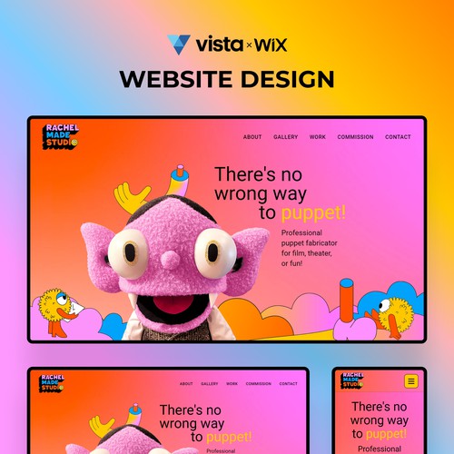 WIX website design for Rachel Made Studio