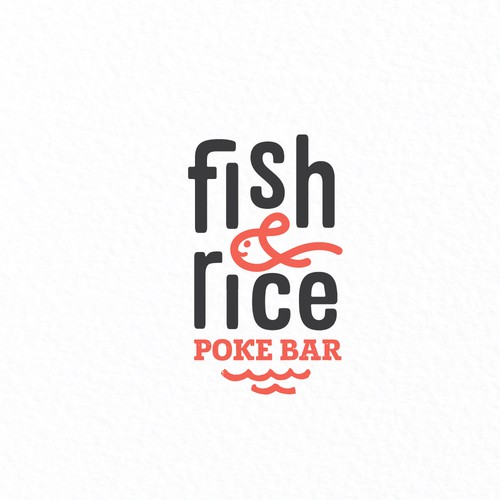 Fun logo for a Poke Bar