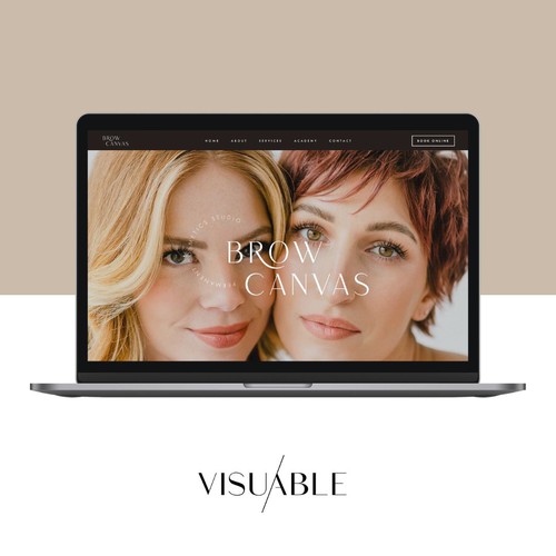 Squarespace Website for a Brow & Beauty Studio