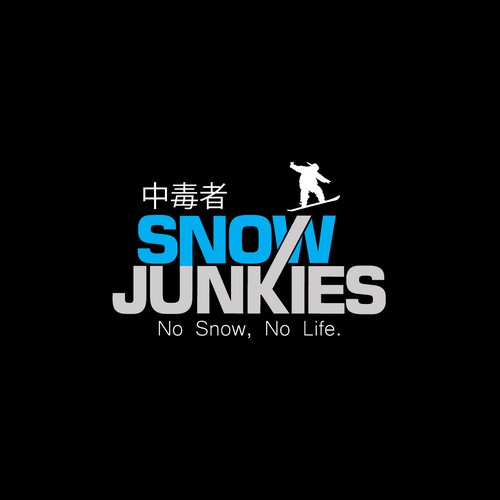 logo design for snow junkies
