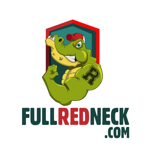 Crocodile mascot for a site logo