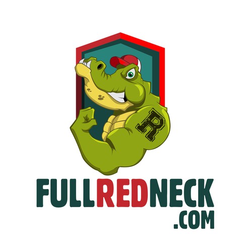 Crocodile mascot for a site logo