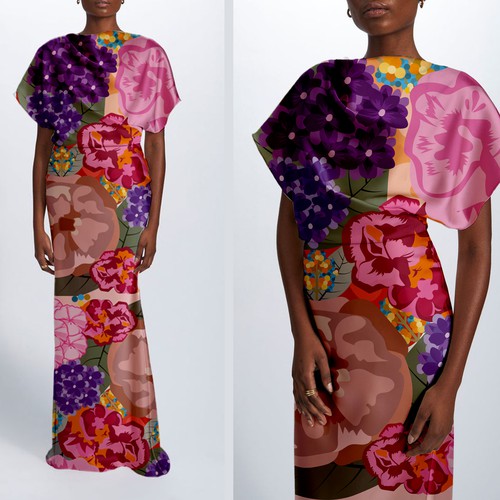 Bold Floral Fabric Collection | Luxury Fashion Textile Prints