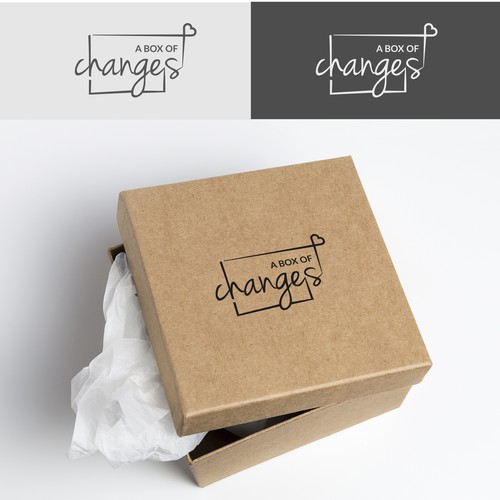 A box of changes logo concept