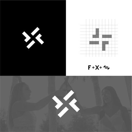 FX. Foreign Exchange logo minimalist