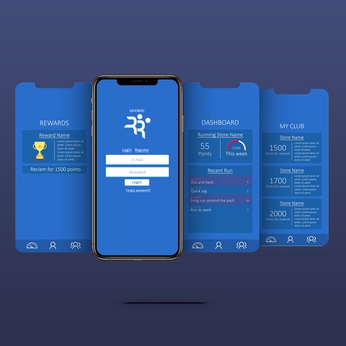 Design for a fitness app