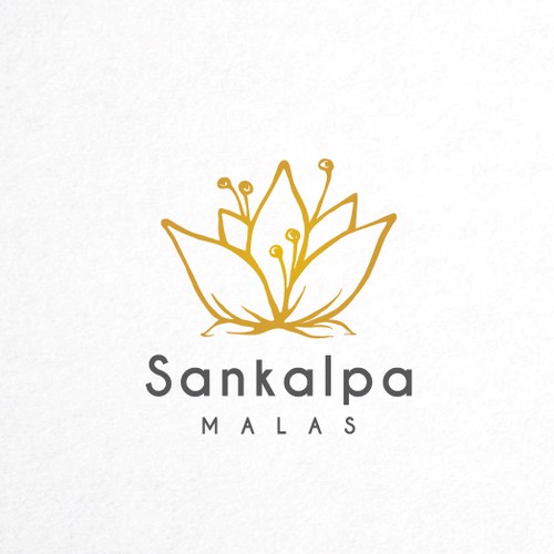 Stylish Lotus Flower Logo