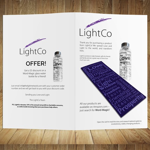 Brochure design for LightCo