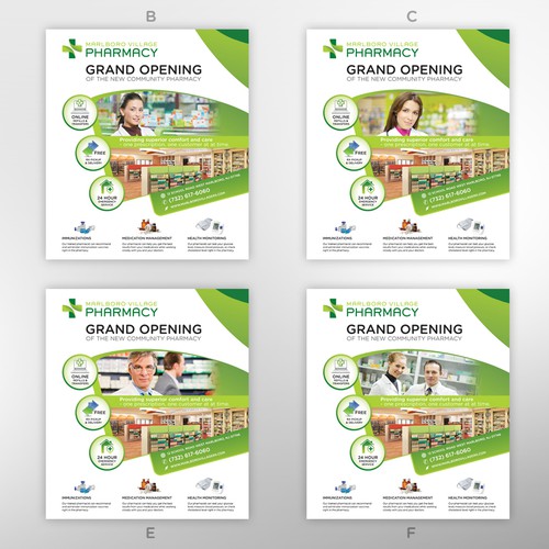 Flyer variations for Marlboro Village Pharmacy