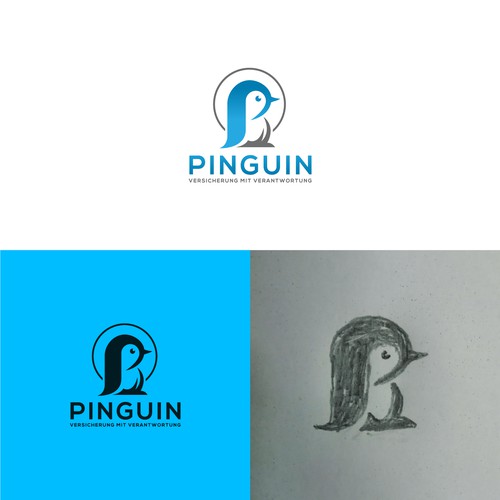 Create logo for social impact insurance service "Pinguin"