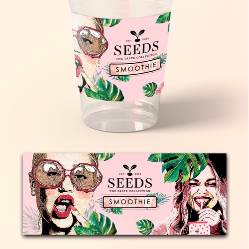 Smoothie Label Design/Seeds