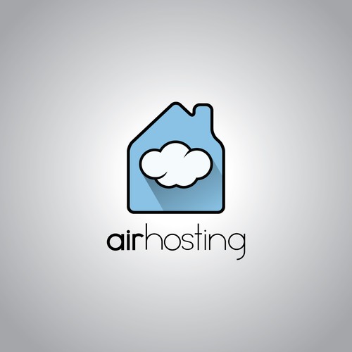 Logo for airhosting, an online house renting company based in Barcelona