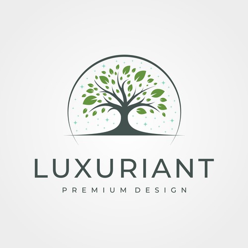 narture tree logo design