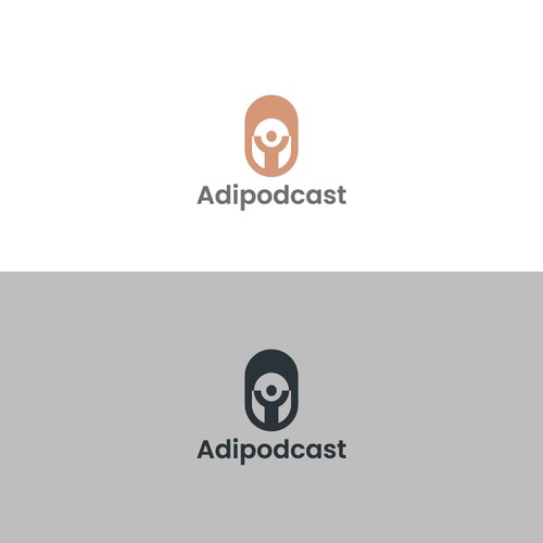 Happy.Healthy.Human and Microphone podcast logo design