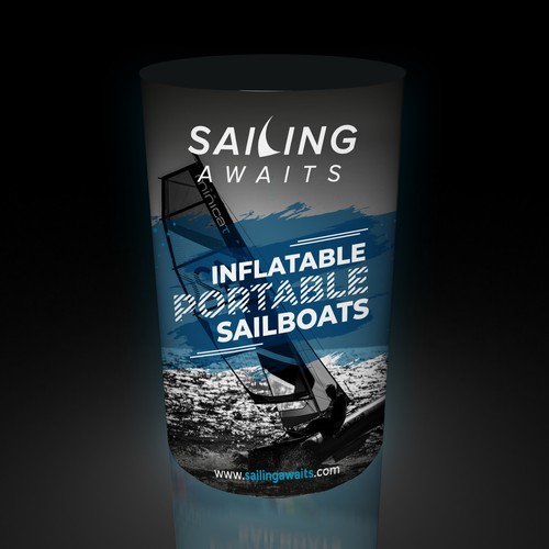 Graphics for sales counter/podium for sailboat dealer