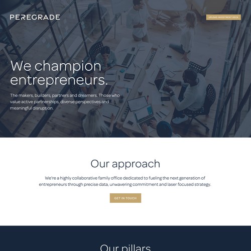 Peregrade Landing Page