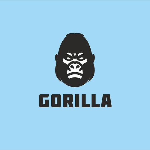 Clean Image of a Gorilla Face