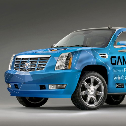 Create an amazing vehicle wrap for GameHawk