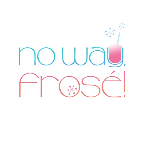 Logo for Fun Pop up Frozen Rose wine store! 