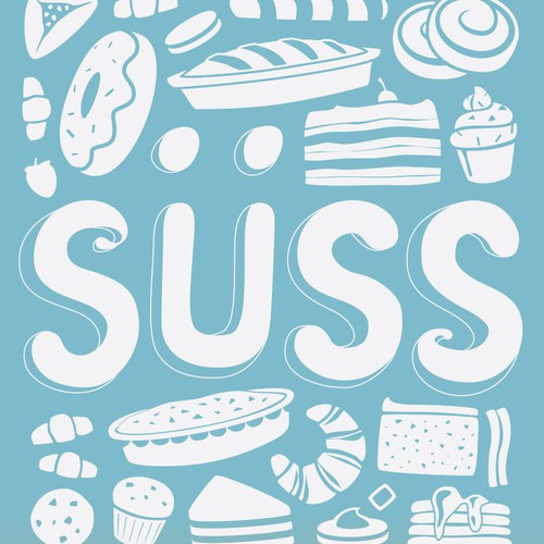 SÜSS COLLAGE - logo ID for pastry and sweets exhibition