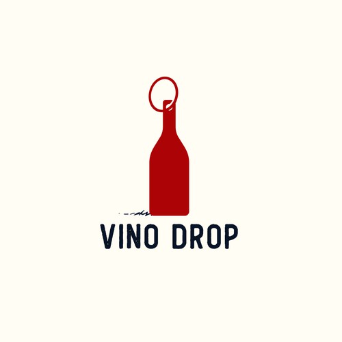 Vino Drop Logo Design