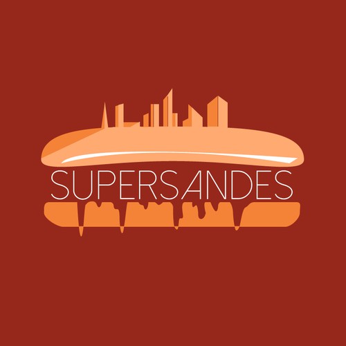 Sandwich franchise logo - Flat