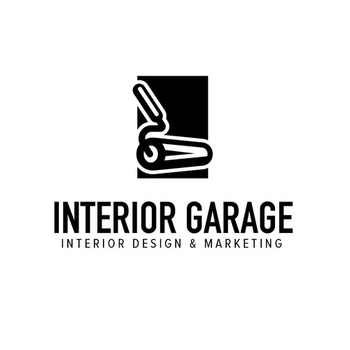 minimalist logo design for interior garage
